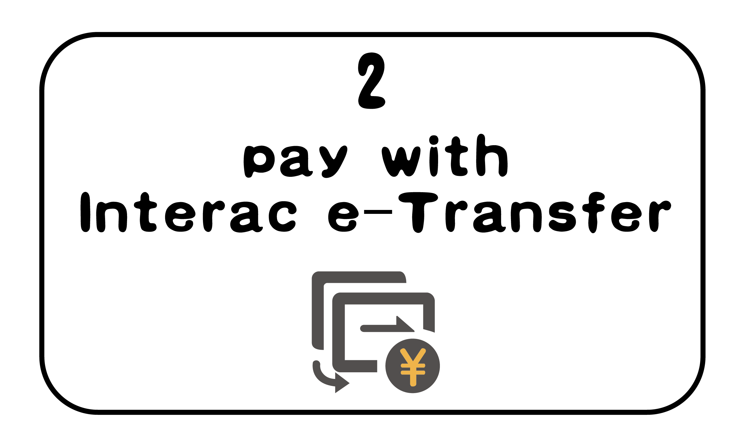 Pay with Interac e-Transfer